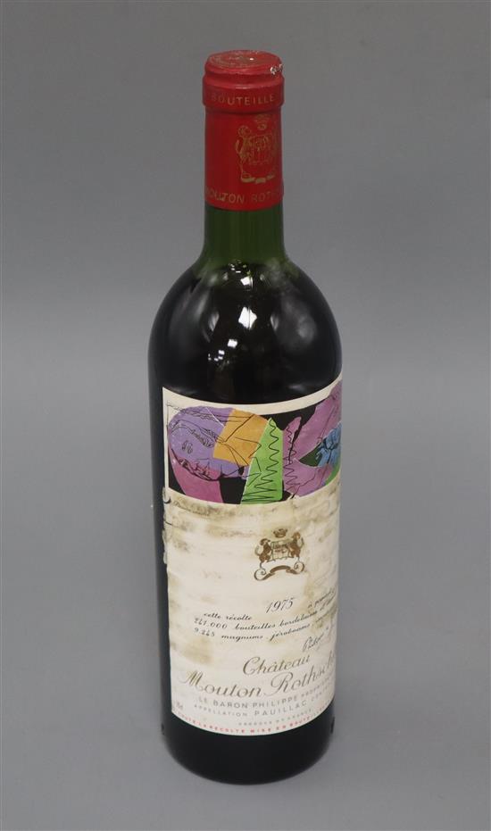 One bottle Chateau Mouton Rothschild 1975 (1)